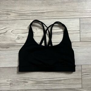 Black Lululemon Sports Bra Size:4